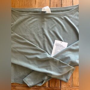 Lululemon cupro boat neck cropped long sleeve